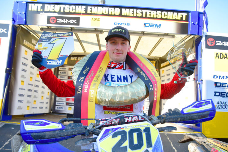 The next Level – Erster DEM-Overall-Sieg für Luca Fischeder vom Team Sherco Academy Deutschland