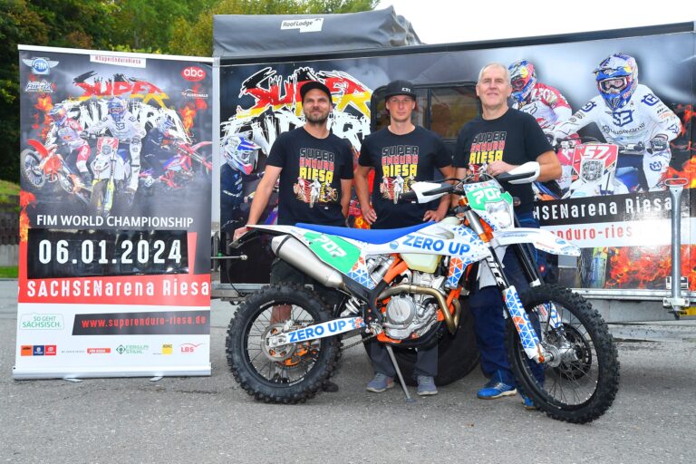 SuperEnduro Riesa mit neuem Hauptsponsor ZERO UP unterstützt das Kult-Event und das neue Team SuperEnduro Riesa